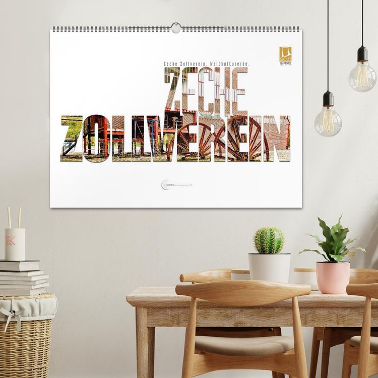 Produktbild: Zeche Zollverein. Weltkulturerbe. (Wandkalender 2026 DIN A2 quer), CALVENDO Monatskalender