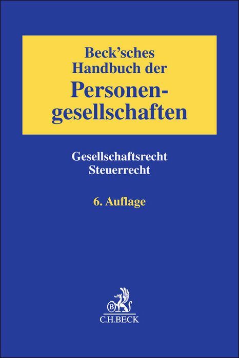 Produktbild: Beck'sches Handbuch der Personengesellschaften