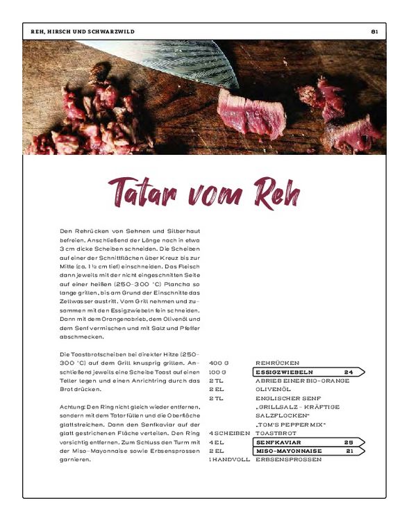 Produktbild: Wild gegrillt