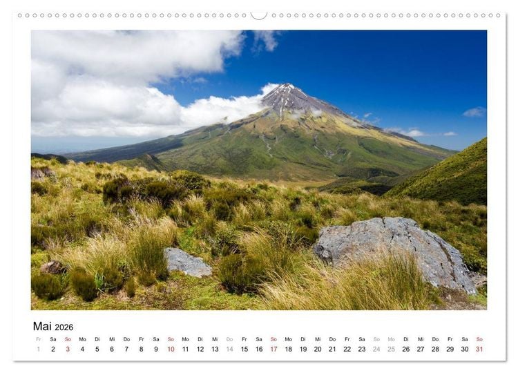 Produktbild: Neuseeland - ein Naturparadies (Wandkalender 2026 DIN A2 quer), CALVENDO Monatskalender