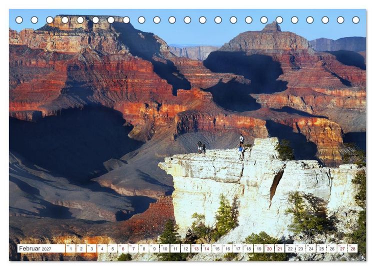 Produktbild: Grand Canyon, Nationalpark (Tischkalender 2027 DIN A5 quer), CALVENDO Monatskalender