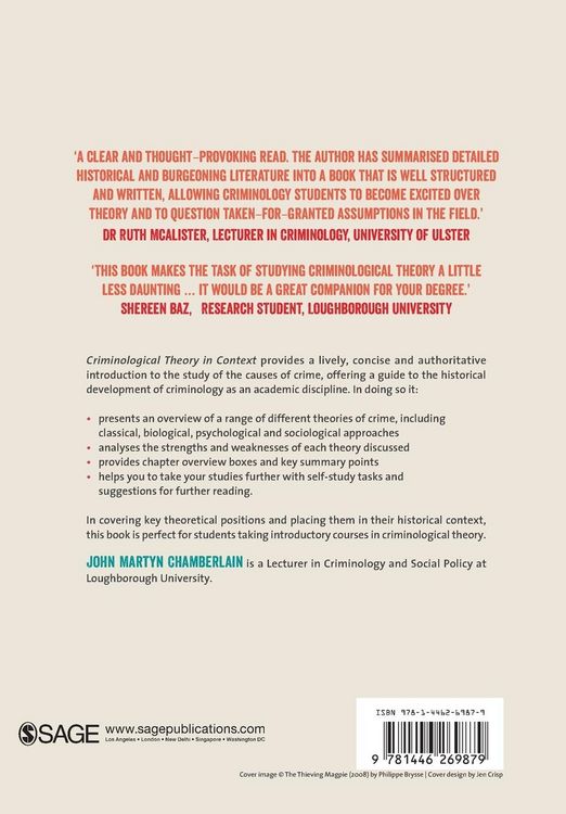 Produktbild: Criminological Theory in Context