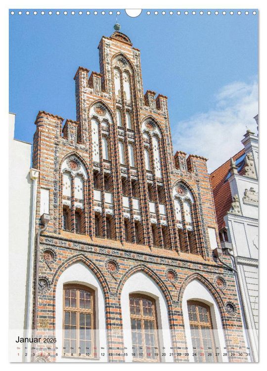 Produktbild: Hansestadt Rostock - Sehensw&uuml;rdigkeiten der Ostseemetropole (Wandkalender 2026 DIN A3 hoch), CALVENDO Monatskalender