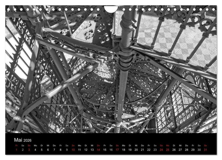 Produktbild: Der Gusseiserne Turm zu L&ouml;bau (Wandkalender 2026 DIN A4 quer), CALVENDO Monatskalender