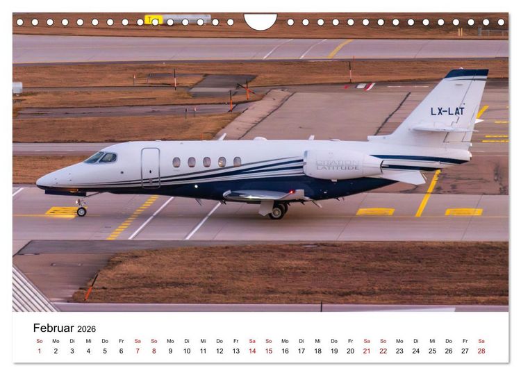 Produktbild: Die Welt der Privatjets (Wandkalender 2026 DIN A4 quer), CALVENDO Monatskalender