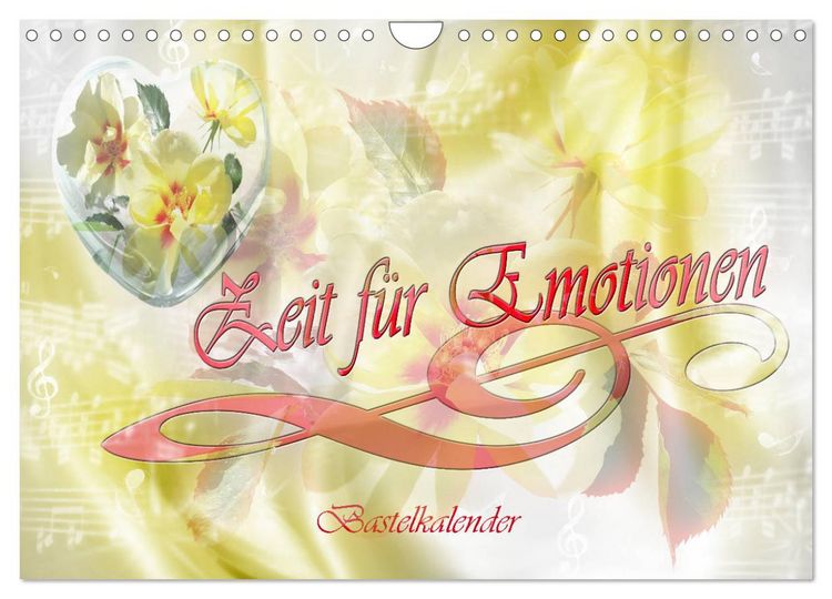 Produktbild: Zeit f&uuml;r Emotionen Bastelkalender (Wandkalender 2026 DIN A4 quer), CALVENDO Monatskalender