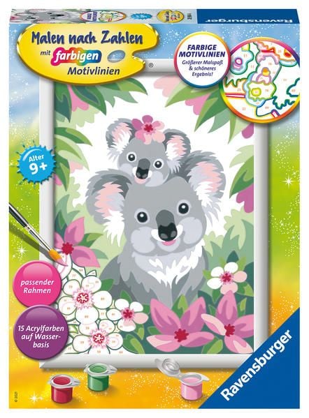 Produktbild: CreArt, Malen nach Zahlen Kinder - Süße Koalas