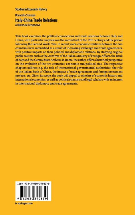 Produktbild: Italy-China Trade Relations