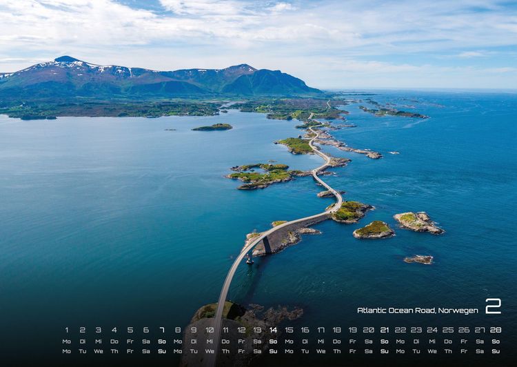 Produktbild: Luftaufnahmen - faszinierende Aufnahmen von oben - ABOVE - 2027 - Kalender DIN A2