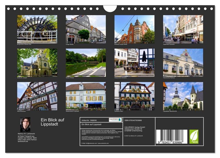 Produktbild: Ein Blick auf Lippstadt (Wandkalender 2026 DIN A4 quer), CALVENDO Monatskalender
