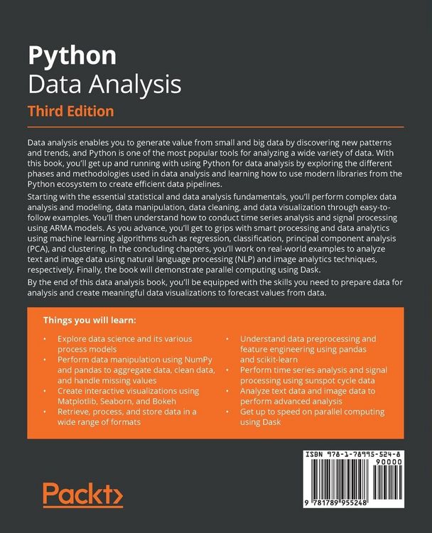 Produktbild: Python Data Analysis - Third Edition