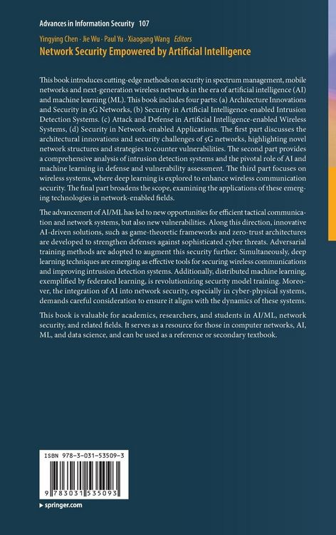 Produktbild: Network Security Empowered by Artificial Intelligence