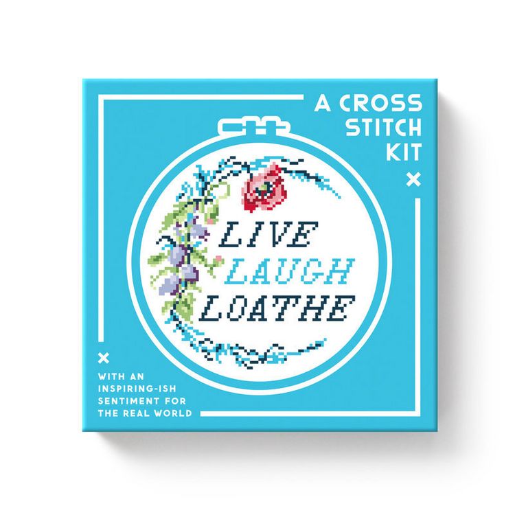 Produktbild: Live Laugh Loathe Cross Stitch Kit