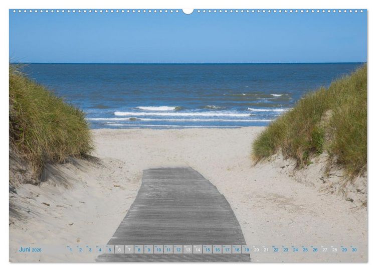 Produktbild: Nordsee Insel Norderney (hochwertiger Premium Wandkalender 2026 DIN A2 quer), Kunstdruck in Hochglanz