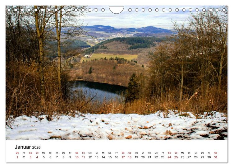 Produktbild: Sehenswertes in der Eifel - Die sch&ouml;nsten Maare (Wandkalender 2026 DIN A4 quer), CALVENDO Monatskalender