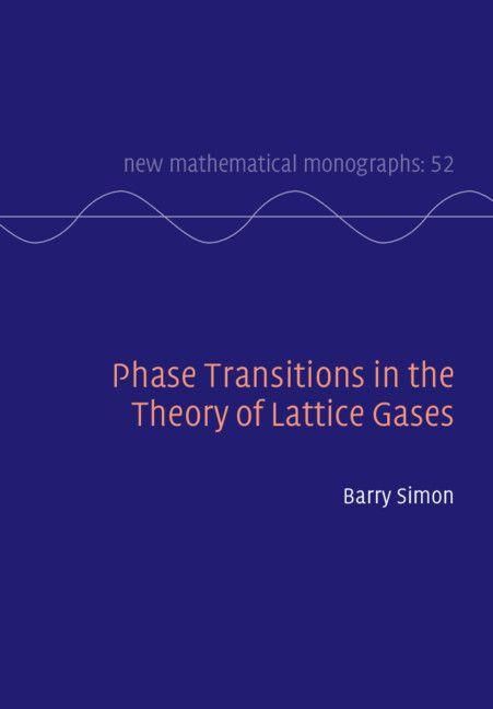 Produktbild: Phase Transitions in the Theory of Lattice Gases