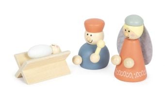 Produktbild: Spielset Holzkrippe Weihnachtsgeschichte