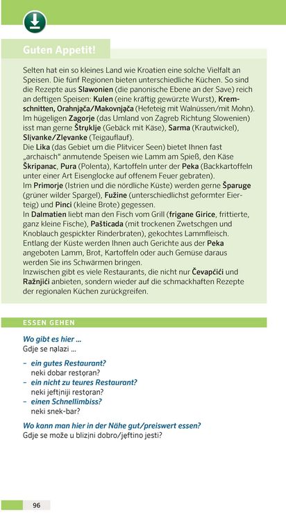 Produktbild: PONS Reise-Sprachf&uuml;hrer Kroatisch