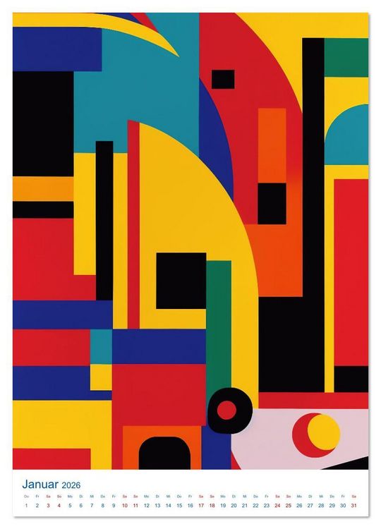 Produktbild: Spiel mit Farben (Wandkalender 2026 DIN A4 hoch), CALVENDO Monatskalender
