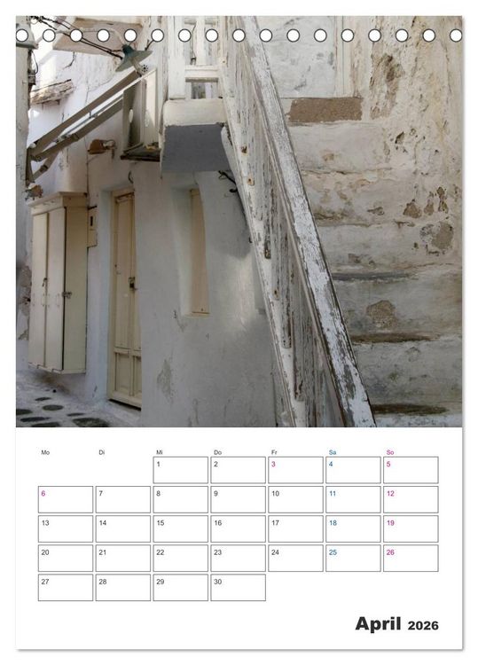 Produktbild: Griechisches Allerlei (Tischkalender 2026 DIN A5 hoch), CALVENDO Monatskalender