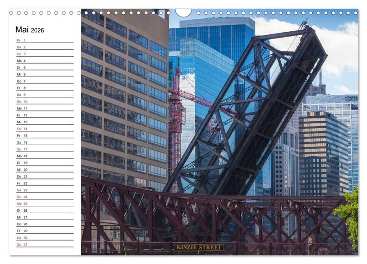 Produktbild: CHICAGO Stadtzentrum (Wandkalender 2026 DIN A3 quer), CALVENDO Monatskalender