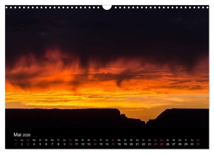 Produktbild: Wolkenmalerei (Wandkalender 2026 DIN A3 quer), CALVENDO Monatskalender