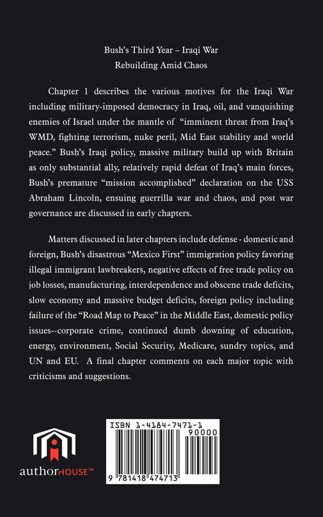 Produktbild: Bush's Third Year - Iraqi War, Rebuilding Amid Chaos