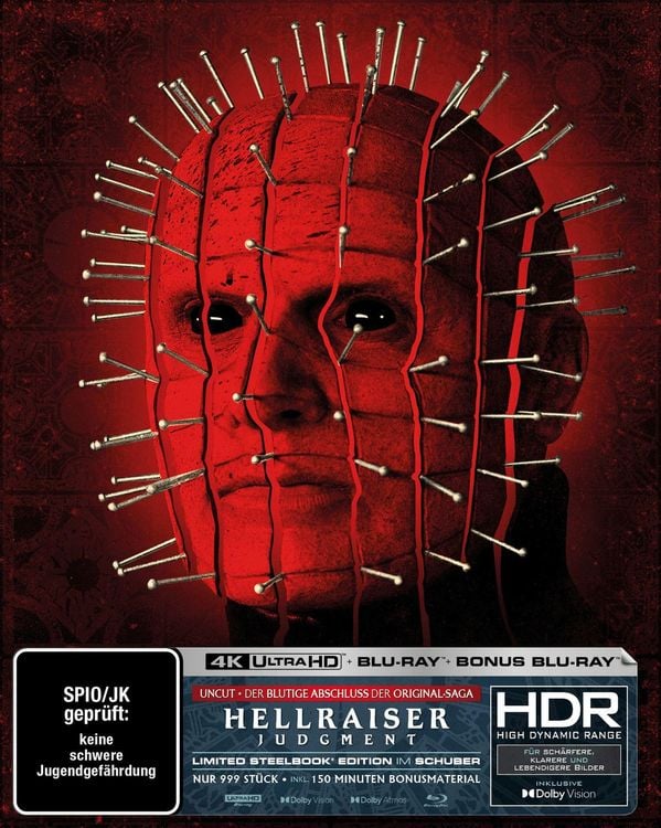 Produktbild: Hellraiser: Judgment - Steelbook Full Slip C - LImited Edition auf 999 St&uuml;ck (4K Ultra HD) (+ Blu-ray + Bonus-Blu-ray)