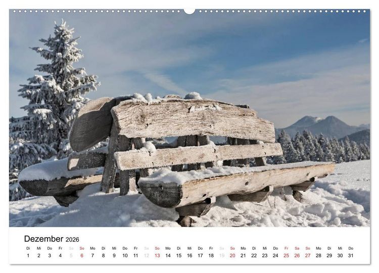 Produktbild: Der Isarwinkel (Wandkalender 2026 DIN A2 quer), CALVENDO Monatskalender