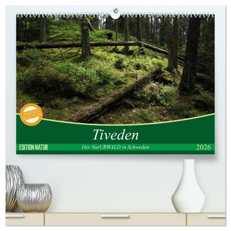 Produktbild: Tiveden, der NatURWALD in Schweden (hochwertiger Premium Wandkalender 2026 DIN A2 quer), Kunstdruck in Hochglanz