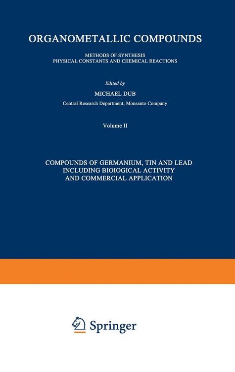 Produktbild: Compounds of Germanium, Tin and Lead Including Biological Activity and Commercial Application