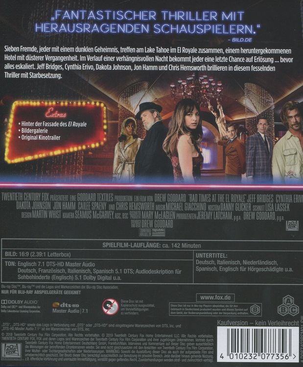 Produktbild: Bad Times at the El Royale