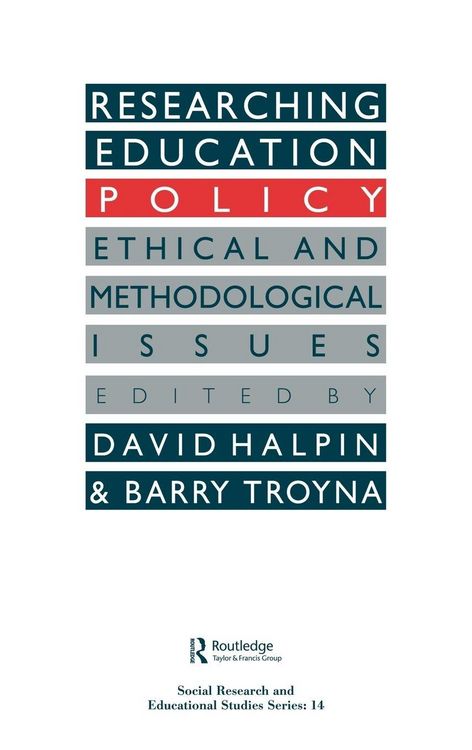 Produktbild: Researching education policy