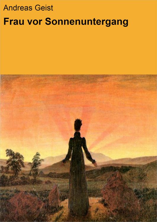 Produktbild: Frau vor Sonnenuntergang