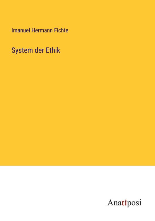 Produktbild: System der Ethik