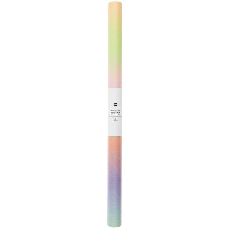Produktbild: Seidenpapier Farbverlauf, Orange, MIX, 1 Rolle, 50 x 365 cm, 28g/m&sup2;