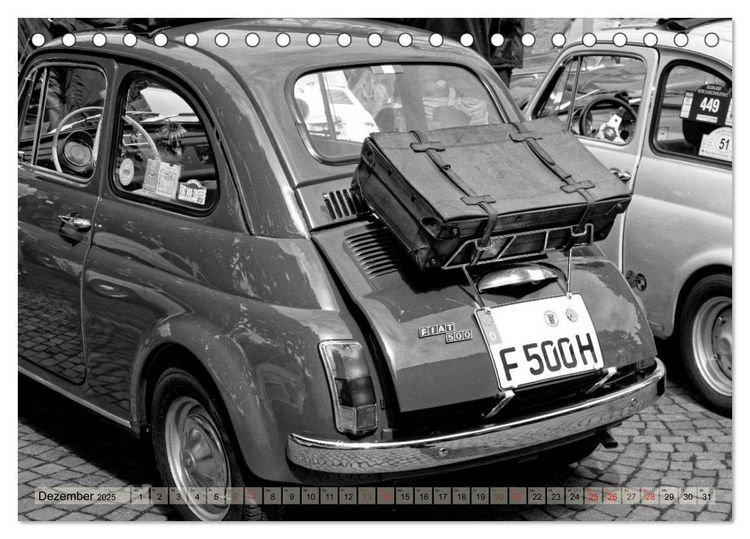 Produktbild: il Cinquecento - Details im Fokus - im Look eines legend&auml;ren Analogfilms (Tischkalender 2025 DIN A5 quer), CALVENDO Monatskalender