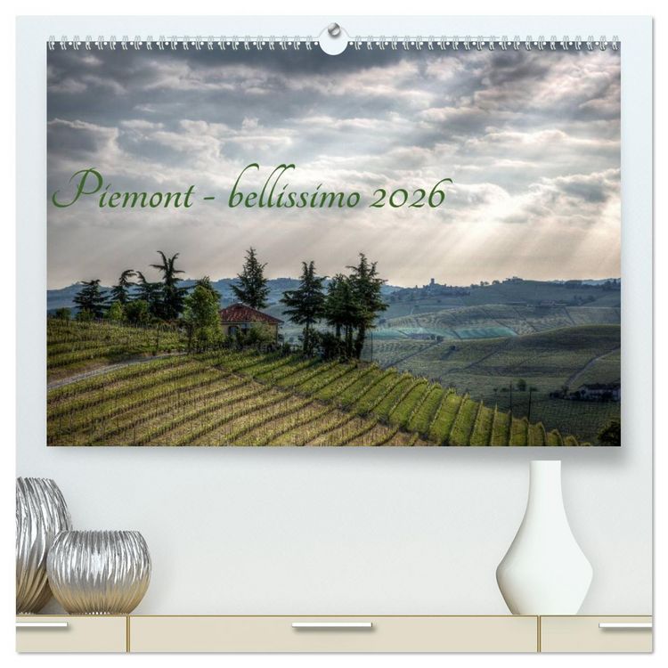 Produktbild: Piemont - bellissimo 2026 (hochwertiger Premium Wandkalender 2026 DIN A2 quer), Kunstdruck in Hochglanz