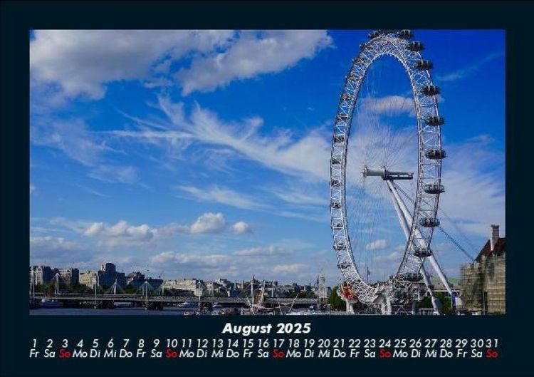Produktbild: London 2025 Fotokalender DIN A5