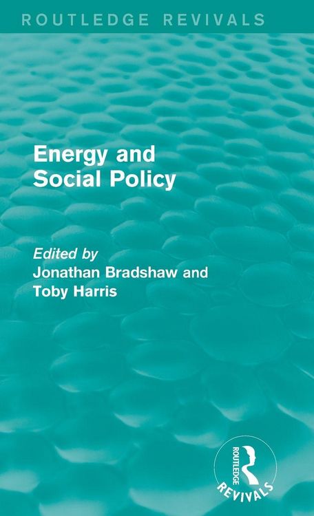 Produktbild: Energy and Social Policy (Routledge Revivals)