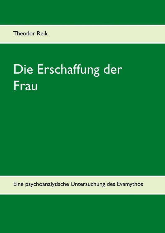 Produktbild: Die Erschaffung der Frau