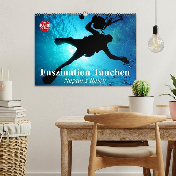 Produktbild: Faszination Tauchen. Neptuns Reich (Wandkalender 2026 DIN A3 quer), CALVENDO Monatskalender