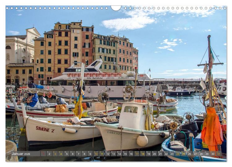 Produktbild: Boote mit Kulisse (Wandkalender 2026 DIN A3 quer), CALVENDO Monatskalender