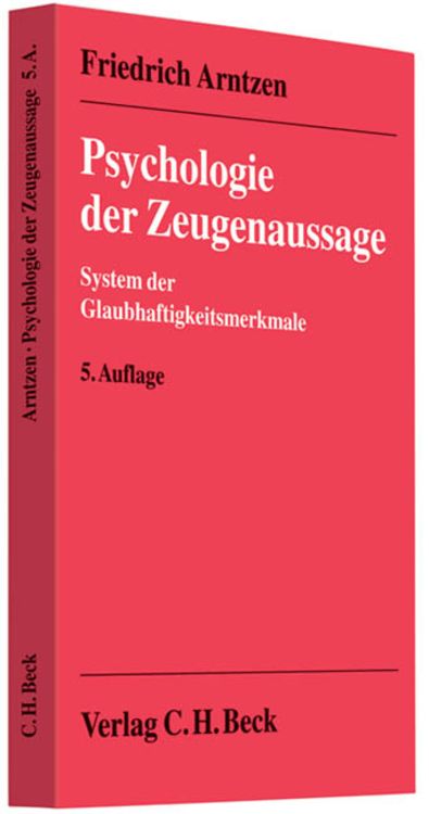 Produktbild: Psychologie der Zeugenaussage