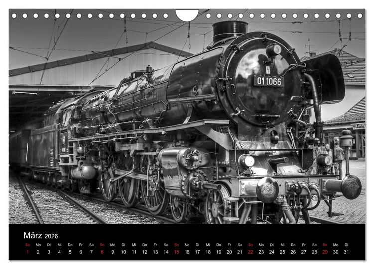 Produktbild: Mein Dampfbahnkalender 2026 (Wandkalender 2026 DIN A4 quer), CALVENDO Monatskalender
