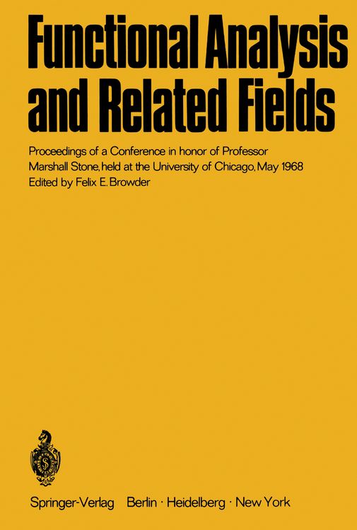 Produktbild: Functional Analysis and Related Fields