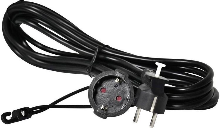 Produktbild: Easyout EO-780803 Strom Verl&auml;ngerungskabel 16A Schwarz 5.00m H05VV-F 3G 1,5mm&sup2;