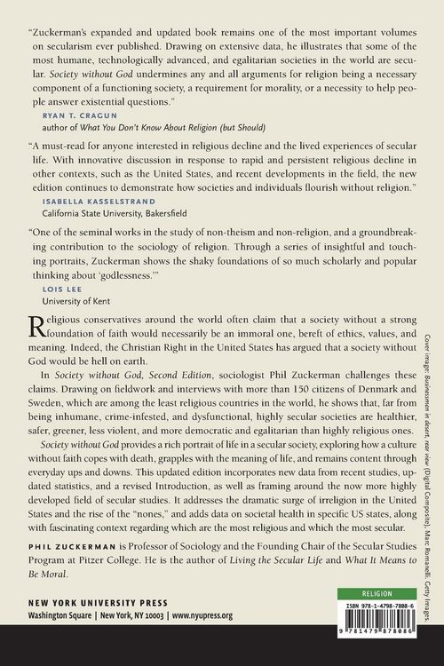 Produktbild: Society Without God, Second Edition