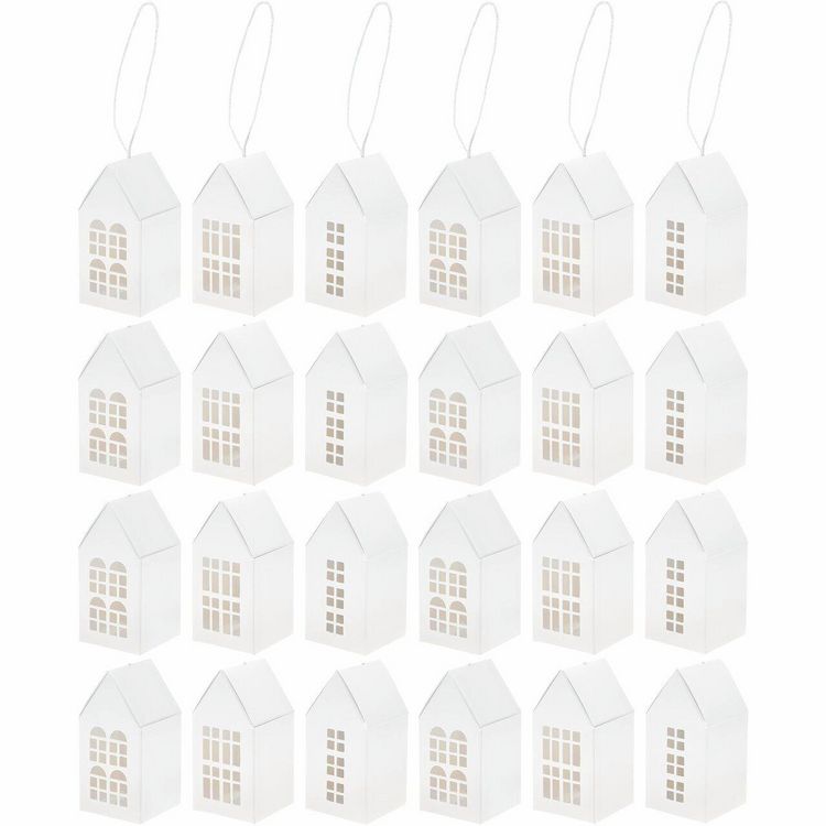Produktbild: Adventskalender Papph&auml;user,24 Stk., 9x4,5x4,5cm, MIX