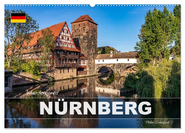 Produktbild: Wunderbares N&uuml;rnberg (Wandkalender 2027 DIN A2 quer), CALVENDO Monatskalender